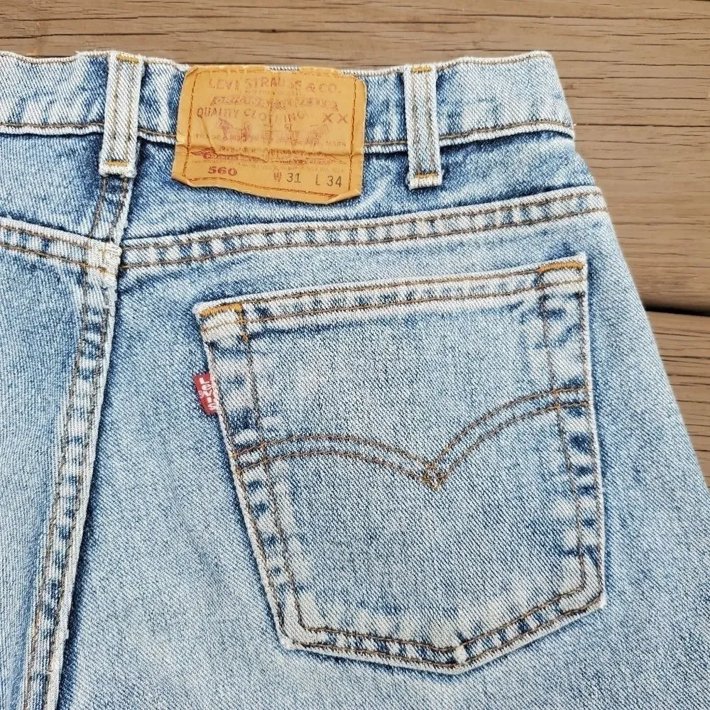 Vintage 90s y2k High Waisted Dad‎ Cut Off Cutoffs Jean Shorts Jorts Men's 31